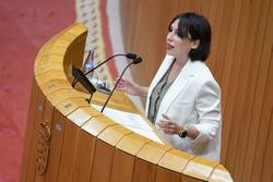 A conselleira de Economía e Industria, María Jesús Lorenzana, no Parlamento. XUNTA