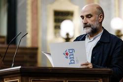O deputado de BNG Néstor Rego intervén durante un pleno no Congreso dos Deputados, a 27 de maio de 2025, en Madrid (España). Carlos Luján / Europa Press