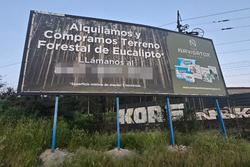 Anuncio de Navigator instalado na zona de Prada, no concello de Padrón, en plena nacional N-550, dirección Santiago de Compostela / GC