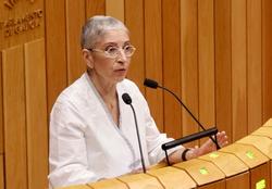 A deputada socialista Silvia Longueira no Parlamento de Galicia. PSDEG / Europa Press