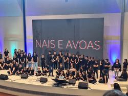 Participantes no concurso Escolar de Cancións en Lingua de Signos "Cantamos coas mans" / Inés A.F.