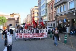 Protesta das traballadoras de residencias privadas / CIG 
