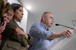 Arquivo - Xosé Sánchez Bugallo na comparecencia tras coñecerse os resultados das municipais de 28 de maio de 2023, cando perdeu a Alcaldía de Santiago. César Arxina - Europa Press - Arquivo / Europa Press
