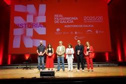 A alcaldesa de Santiago, Goretti Sanmartín, na presentación da tempada da Real Filharmonía de Galicia 2025/26. CONCELLO DE SANTIAGO / Europa Press