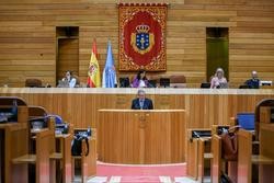 O conselleiro de Sanidade, Antonio Gómez Caamaño, responde a unha interpelación no pleno / XUNTA 