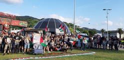 Protesta de BDS Galiza en Viveiro para instar á promotora do Resurrection Fest que condene a Israel / remitido