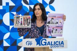 A secretaria xeral do PPdeG, Paula Prado, en rolda de prensa / ÍÑIGO ROLÁN - PPDEG