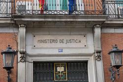Fachada do Ministerio da Presidencia, Xustiza e Relacións coas Cortes, a 14 de febreiro de 2024, en Madrid / Jesús Hellín - Arquivo