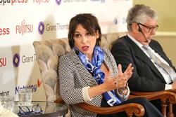 A consellera de Economía e Industria da Xunta de Galicia, María Jesús Lorenzana, intervén durante a xornada 
