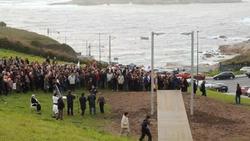 Inauguración do monumento no Portiño / Carlos Pardellas
