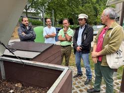 O concelleiro de Sustentabilidade Ambiental e Servizos Básicos, Xesús Domínguez, na súa visita ao CIPF de Compostela, a 11 de xullo de 2025.. CONCELLO DE SANTIAGO / Europa Press
