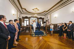 A Princesa de Asturias Leonor recibe o título de "Filla Adoptiva de Marín" outorgado polo Concello de Marín, xunto á alcaldesa de Marín, María Pilar Ramallo Vázquez,  a 14 de xullo de 2025, en Marín. Beatriz Ciscar - Europa Press / Europa Press