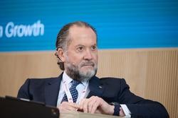 O presidente do Deportivo e de Abanca, Juan Carlos Escotet, no Encontro do Sector Bancario organizado por IESE en Madrid.. Jesús Hellín - Europa Press / Europa Press