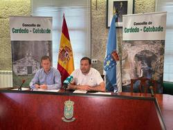 Os alcaldes da Lama, David Carreira e de Cerdedo-Cotobade, Jorge Cubela. CONCELLO DE CERDEDO / Europa Press