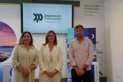 A Delegada Territorial Da Xunta En Vigo, Ana Ortiz; A Vicepresidenta Da Deputación De Pontevedra, Luisa Sánchez; E O Director Do Galicia Fest, Antonio Casal / GALICIA FEST