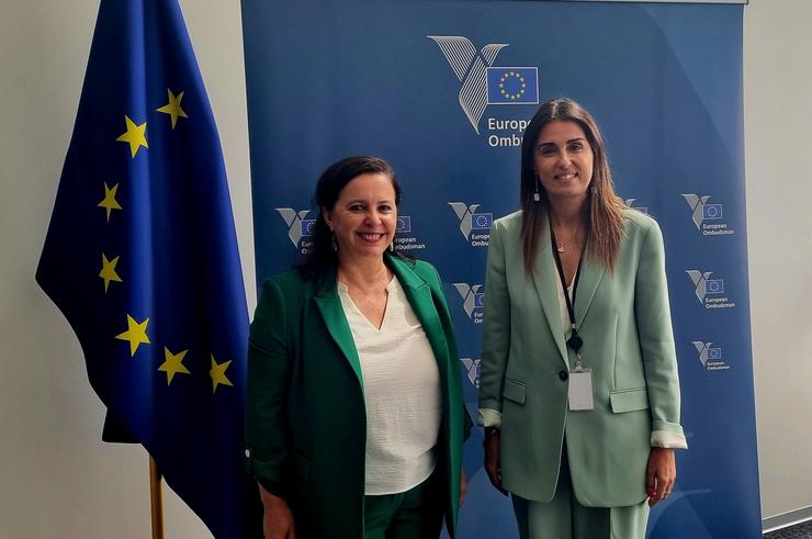 A eurodeputada do BNG, Ana Miranda, coa Defensora do Pobo Europeo, Teresa Anjinho.. BNG / Europa Press