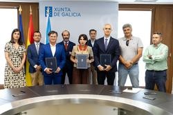 Firma do convenio para a retirada de efectivo en gasolineiras, a 9 de xullo de 2025.. XUNTA DE GALICIA / Europa Press